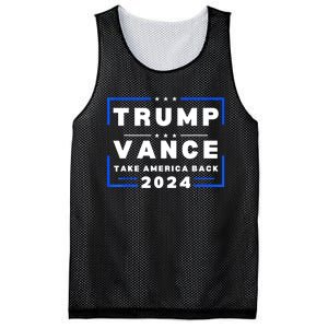 Trump Vance 2024 Donald Trump J.D. Vance Take America Back Mesh Reversible Basketball Jersey Tank