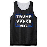 Trump Vance 2024 Donald Trump J.D. Vance Take America Back Mesh Reversible Basketball Jersey Tank