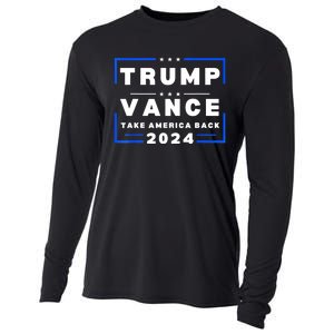 Trump Vance 2024 Donald Trump J.D. Vance Take America Back Cooling Performance Long Sleeve Crew