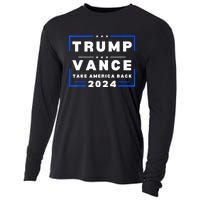 Trump Vance 2024 Donald Trump J.D. Vance Take America Back Cooling Performance Long Sleeve Crew