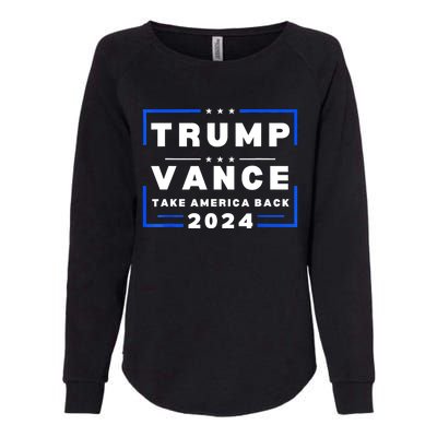 Trump Vance 2024 Donald Trump J.D. Vance Take America Back Womens California Wash Sweatshirt