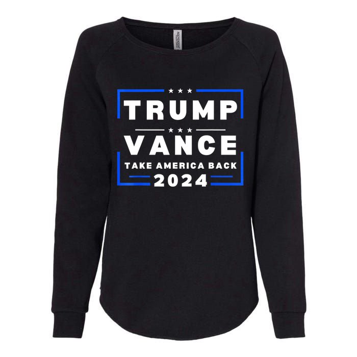 Trump Vance 2024 Donald Trump J.D. Vance Take America Back Womens California Wash Sweatshirt