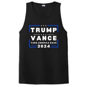 Trump Vance 2024 Donald Trump J.D. Vance Take America Back PosiCharge Competitor Tank