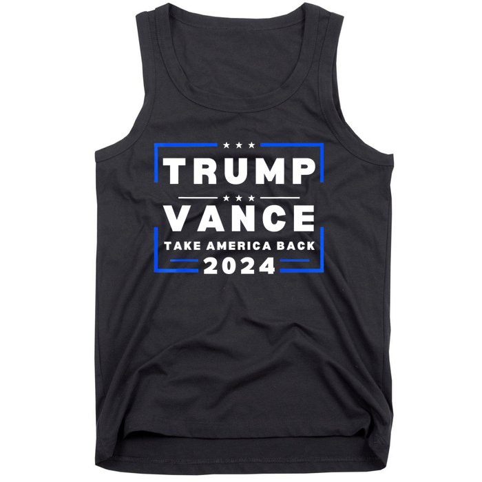 Trump Vance 2024 Donald Trump J.D. Vance Take America Back Tank Top