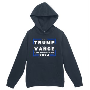 Trump Vance 2024 Donald Trump J.D. Vance Take America Back Urban Pullover Hoodie