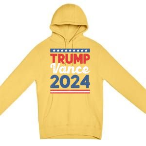 Trump Vance 2024 Donald Trump J.D. Vance For President Premium Pullover Hoodie