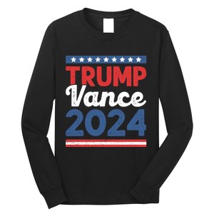 Trump Vance 2024 Donald Trump J.D. Vance For President Long Sleeve Shirt