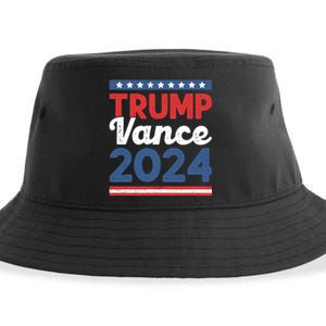 Trump Vance 2024 Donald Trump J.D. Vance For President Sustainable Bucket Hat