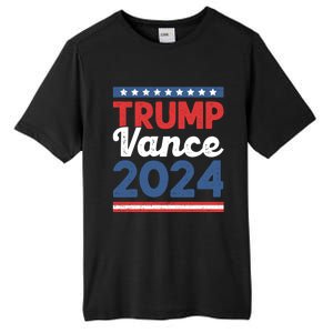 Trump Vance 2024 Donald Trump J.D. Vance For President Tall Fusion ChromaSoft Performance T-Shirt