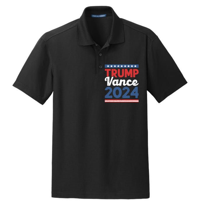 Trump Vance 2024 Donald Trump J.D. Vance For President Dry Zone Grid Polo