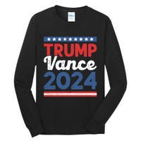 Trump Vance 2024 Donald Trump J.D. Vance For President Tall Long Sleeve T-Shirt