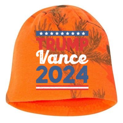 Trump Vance 2024 Donald Trump J.D. Vance For President Kati - Camo Knit Beanie