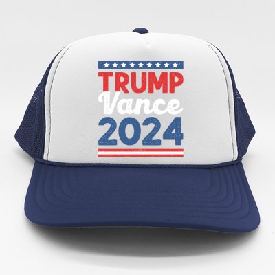 Trump Vance 2024 Donald Trump J.D. Vance For President Trucker Hat