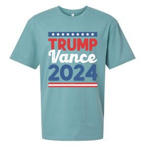 Trump Vance 2024 Donald Trump J.D. Vance For President Sueded Cloud Jersey T-Shirt