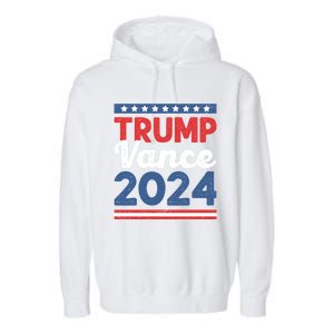 Trump Vance 2024 Donald Trump J.D. Vance For President Garment-Dyed Fleece Hoodie