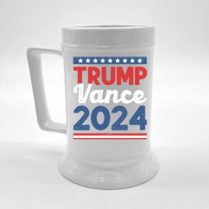 Trump Vance 2024 Donald Trump J.D. Vance For President Beer Stein