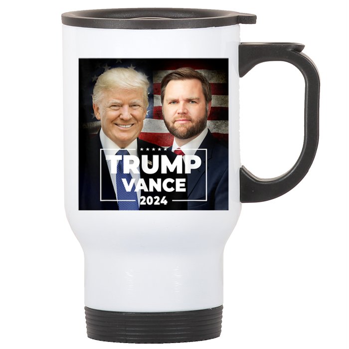 Trump Vance 2024 President Trump Supporter Reelection Stainless Steel Travel Mug