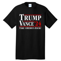 Trump Vance 2024 Us Flag Election President 2024 Tall T-Shirt