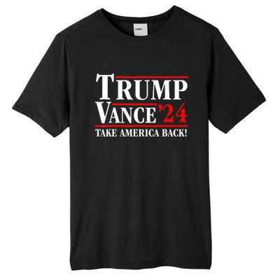 Trump Vance 2024 Us Flag Election President 2024 Tall Fusion ChromaSoft Performance T-Shirt