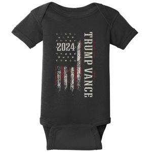 Trump Vance 2024 President Trump Supporter Reelection Gift Baby Bodysuit