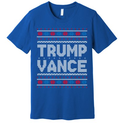 Trump Vance 2024 For President Trump Jd Vance Ugly Christmas Gift Premium T-Shirt