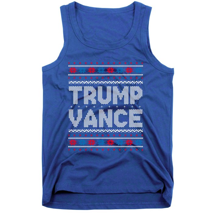 Trump Vance 2024 For President Trump Jd Vance Ugly Christmas Gift Tank Top