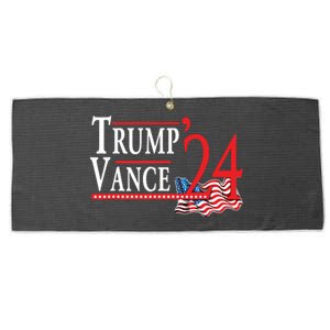 Trump Vance 2024 President Trump Supporter Reelection Large Microfiber Waffle Golf Towel