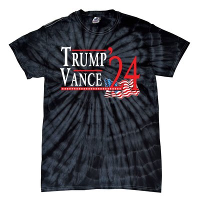 Trump Vance 2024 President Trump Supporter Reelection Tie-Dye T-Shirt