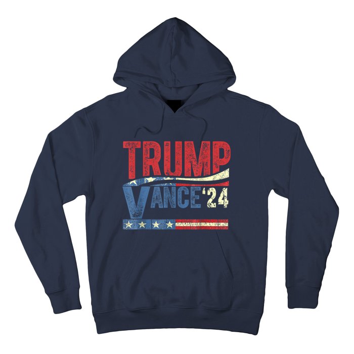 Trump Vance 2024 Retro Stripe Trump Jd Vance Hoodie