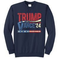 Trump Vance 2024 Retro Stripe Trump Jd Vance Sweatshirt