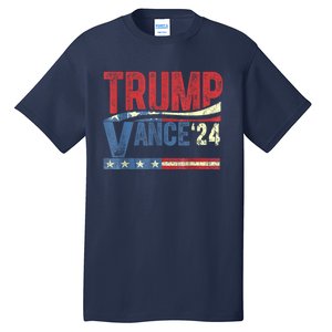 Trump Vance 2024 Retro Stripe Trump Jd Vance Tall T-Shirt