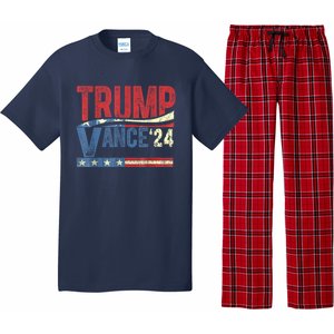 Trump Vance 2024 Retro Stripe Trump Jd Vance Pajama Set