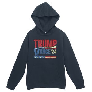 Trump Vance 2024 Retro Stripe Trump Jd Vance Urban Pullover Hoodie