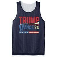 Trump Vance 2024 Retro Stripe Trump Jd Vance Mesh Reversible Basketball Jersey Tank