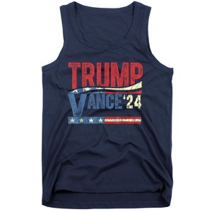 Trump Vance 2024 Retro Stripe Trump Jd Vance Tank Top