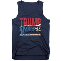 Trump Vance 2024 Retro Stripe Trump Jd Vance Tank Top