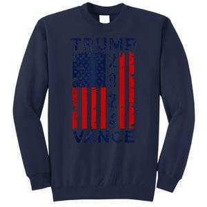 Trump Vance 2024 Us Flag Election President 2024 Tall Sweatshirt