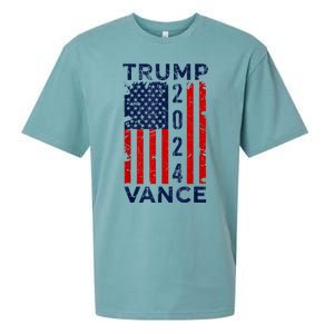 Trump Vance 2024 Us Flag Election President 2024 Sueded Cloud Jersey T-Shirt