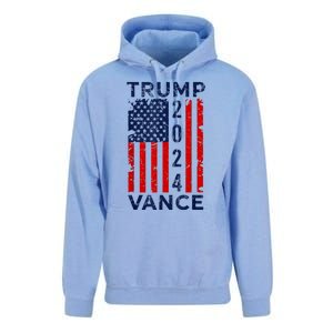 Trump Vance 2024 Us Flag Election President 2024 Unisex Surf Hoodie