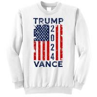 Trump Vance 2024 Us Flag Election President 2024 Sweatshirt