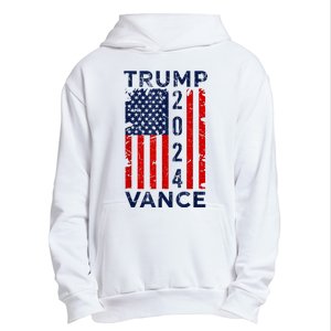 Trump Vance 2024 Us Flag Election President 2024 Urban Pullover Hoodie