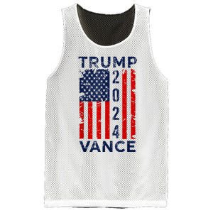 Trump Vance 2024 Us Flag Election President 2024 Mesh Reversible Basketball Jersey Tank