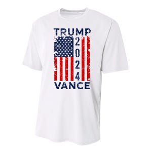 Trump Vance 2024 Us Flag Election President 2024 Performance Sprint T-Shirt