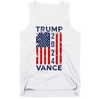 Trump Vance 2024 Us Flag Election President 2024 Tank Top