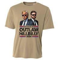 Trump Vance 2024 Outlaw Hillbilly Us Flag Vintage Elections Gift Cooling Performance Crew T-Shirt