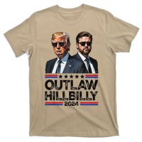 Trump Vance 2024 Outlaw Hillbilly Us Flag Vintage Elections Gift T-Shirt