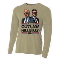 Trump Vance 2024 Outlaw Hillbilly Us Flag Vintage Elections Gift Cooling Performance Long Sleeve Crew