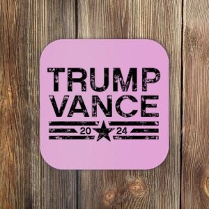 Trump Vance 2024 Retro Stripe Trump Jd Vance Coaster