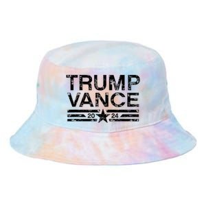 Trump Vance 2024 Retro Stripe Trump Jd Vance Tie Dye Newport Bucket Hat