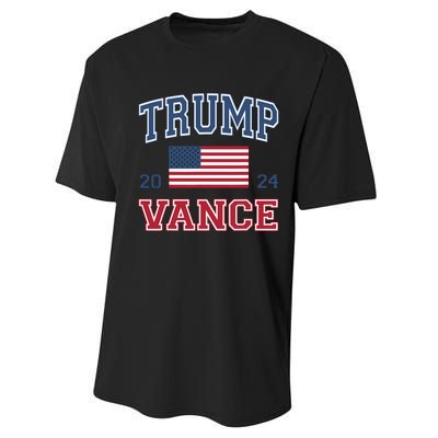 Trump Vance 2024 Donald Trump Jd Vance For President Performance Sprint T-Shirt